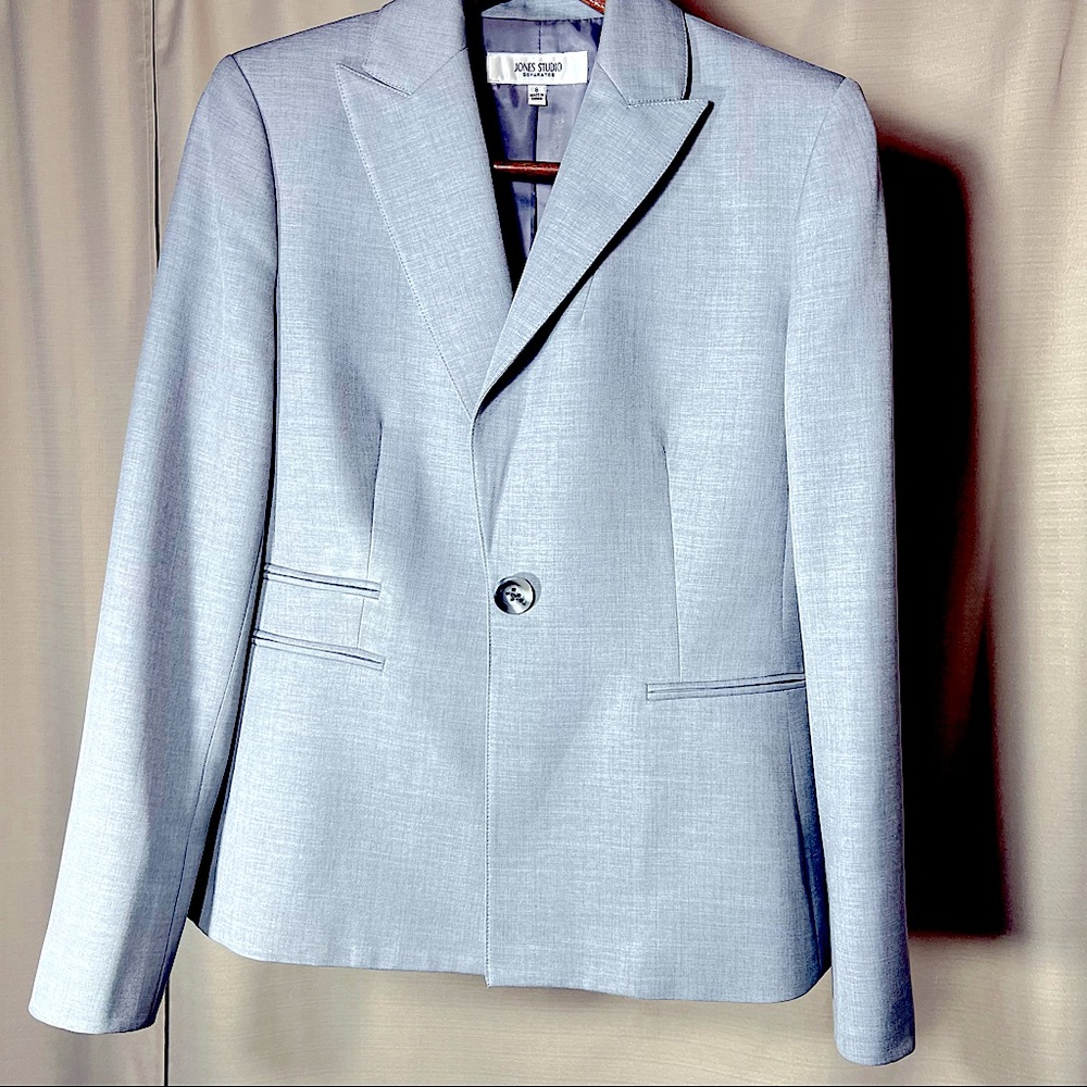 Grey Blueish Blazer by Jones Studio // 8
